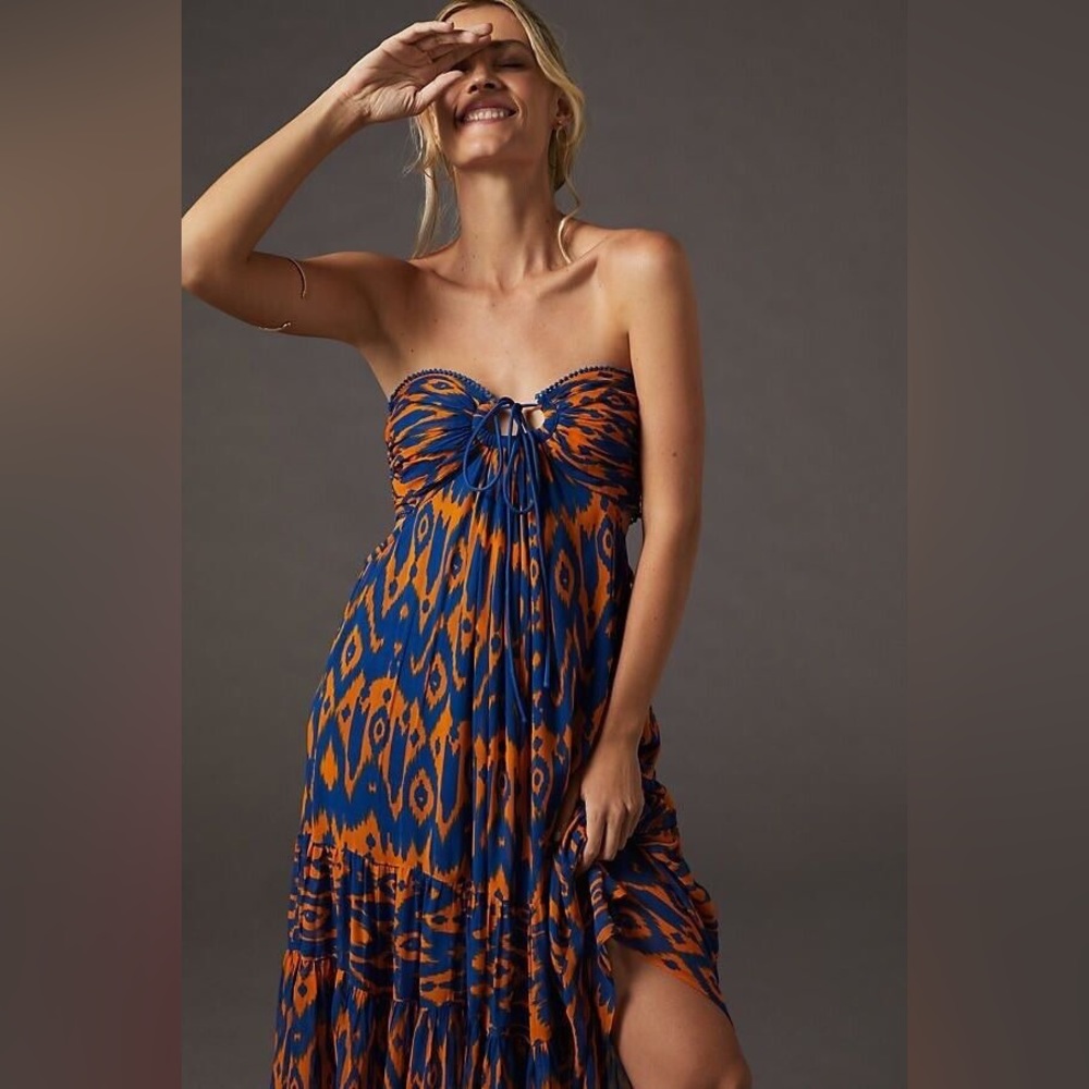 Anthropologie Verb by Pallavi Singhee Cut-Out Maxi Dress